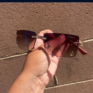 Luxury sunglasses black brown and blue colors are available
